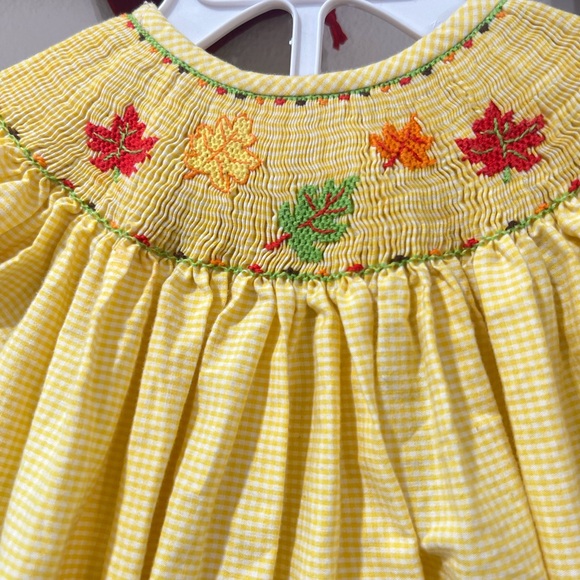 Fall smocked bubble - Picture 2 of 3